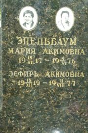 Эпельбаум Мария Акимовна, Москва, Востряковское кладбище